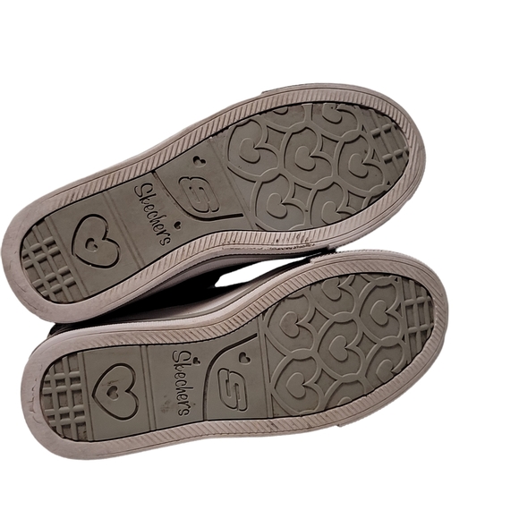 Skechers Girls Limited Edition Twinkle Toes Light Up Hi-top Zip Sneakers - Picture 10 of 13
